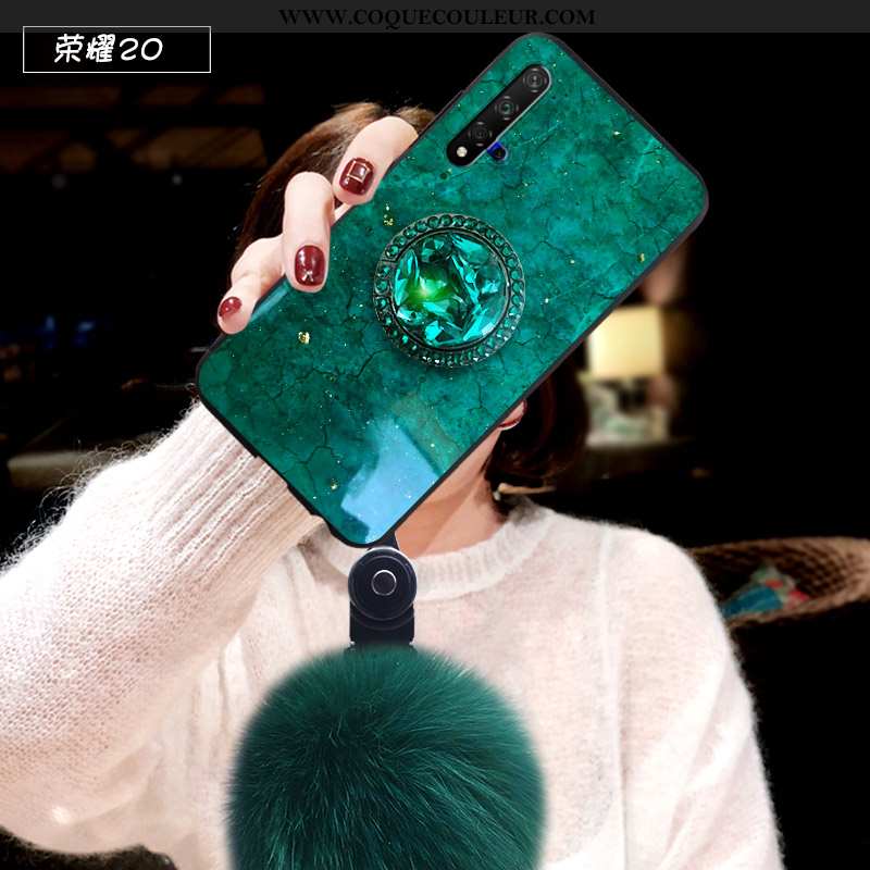 Étui Honor 20 Fluide Doux Légères Incassable, Coque Honor 20 Silicone Légère Verte