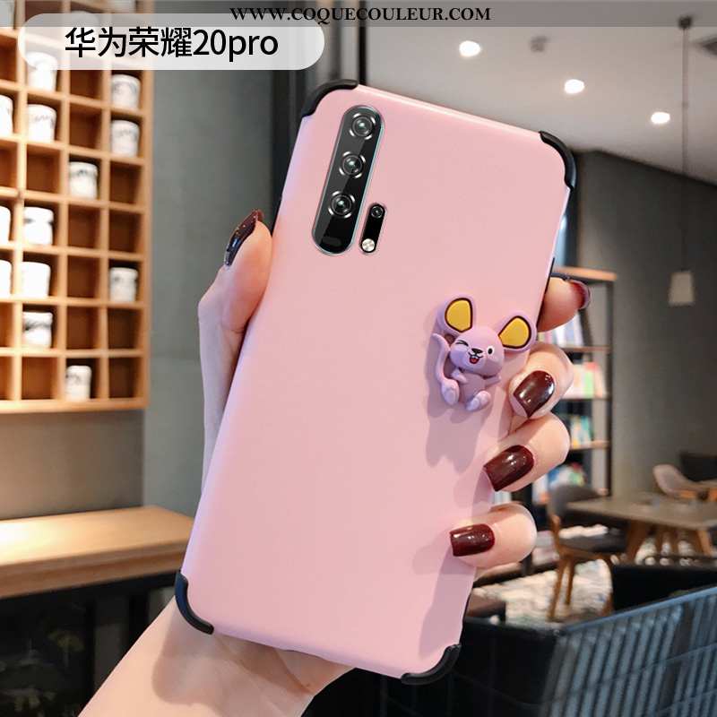 Coque Honor 20 Pro Silicone Dessin Animé Rat, Housse Honor 20 Pro Protection Charmant Bleu