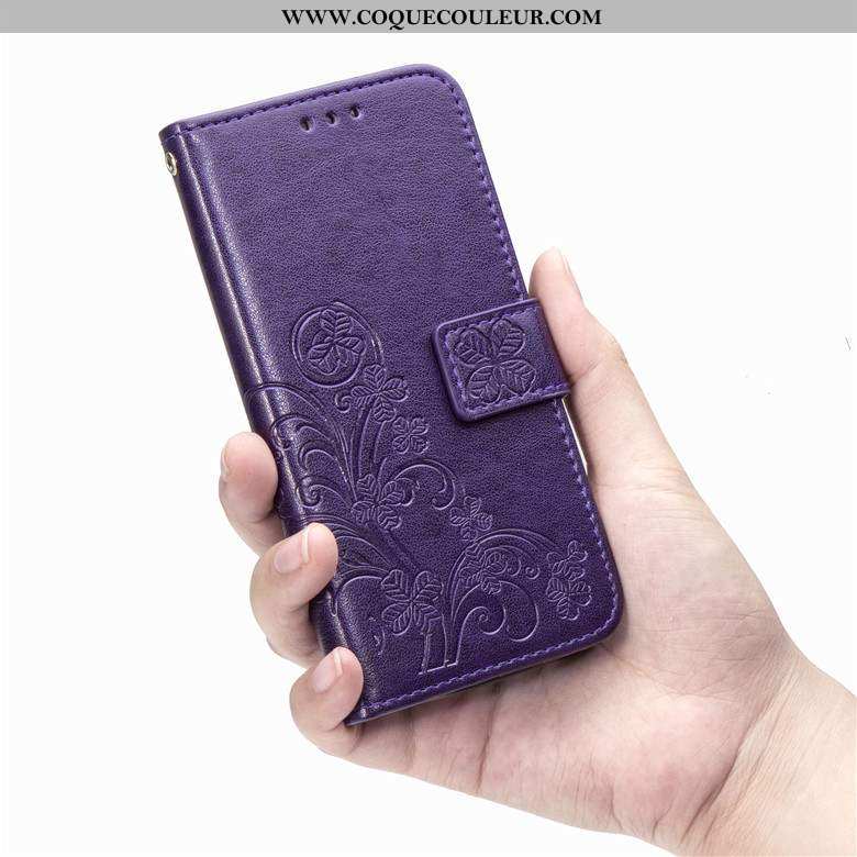 Housse Honor 20 Pro Fluide Doux Cuir Téléphone Portable, Étui Honor 20 Pro Protection Violet