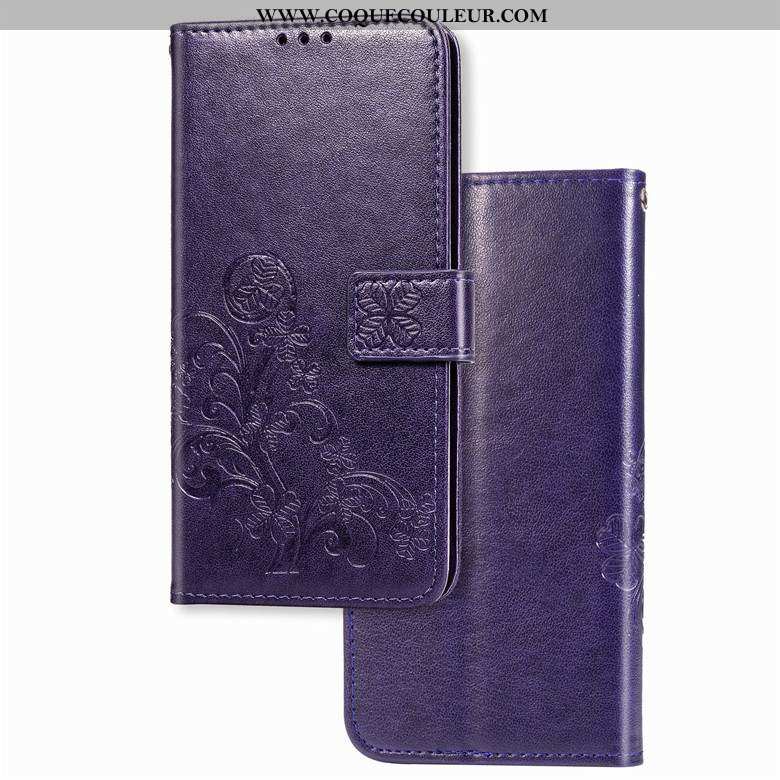 Housse Honor 20 Pro Fluide Doux Cuir Téléphone Portable, Étui Honor 20 Pro Protection Violet