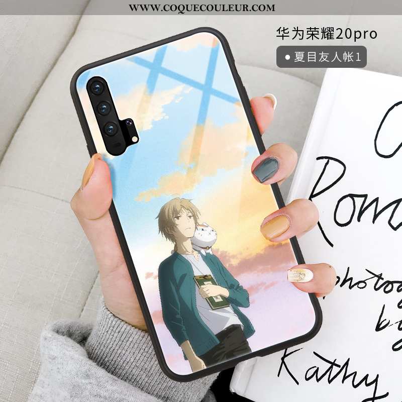 Étui Honor 20 Pro Verre Coque Incassable, Honor 20 Pro Personnalité Nouveau Orange