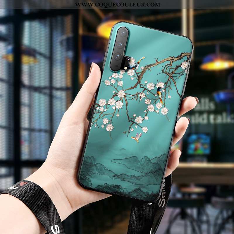 Coque Honor 20 Pro Silicone Étui Dimensionnel, Housse Honor 20 Pro Protection Peinture À L'encre Ver