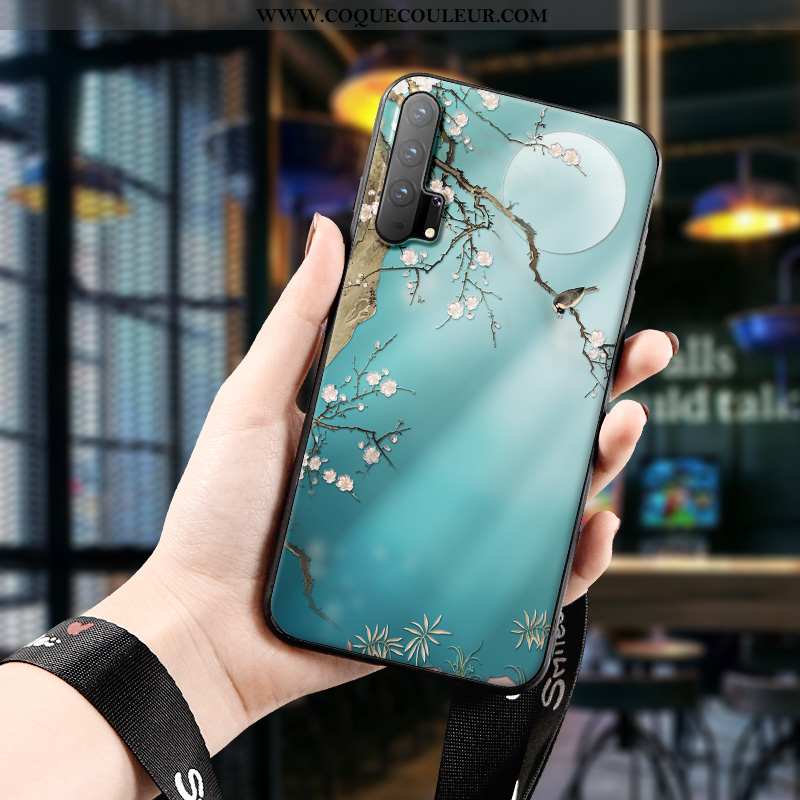 Coque Honor 20 Pro Silicone Étui Dimensionnel, Housse Honor 20 Pro Protection Peinture À L'encre Ver