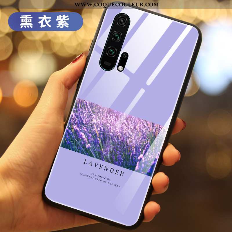 Housse Honor 20 Pro Silicone Net Rouge Étui, Étui Honor 20 Pro Créatif Rose Violet