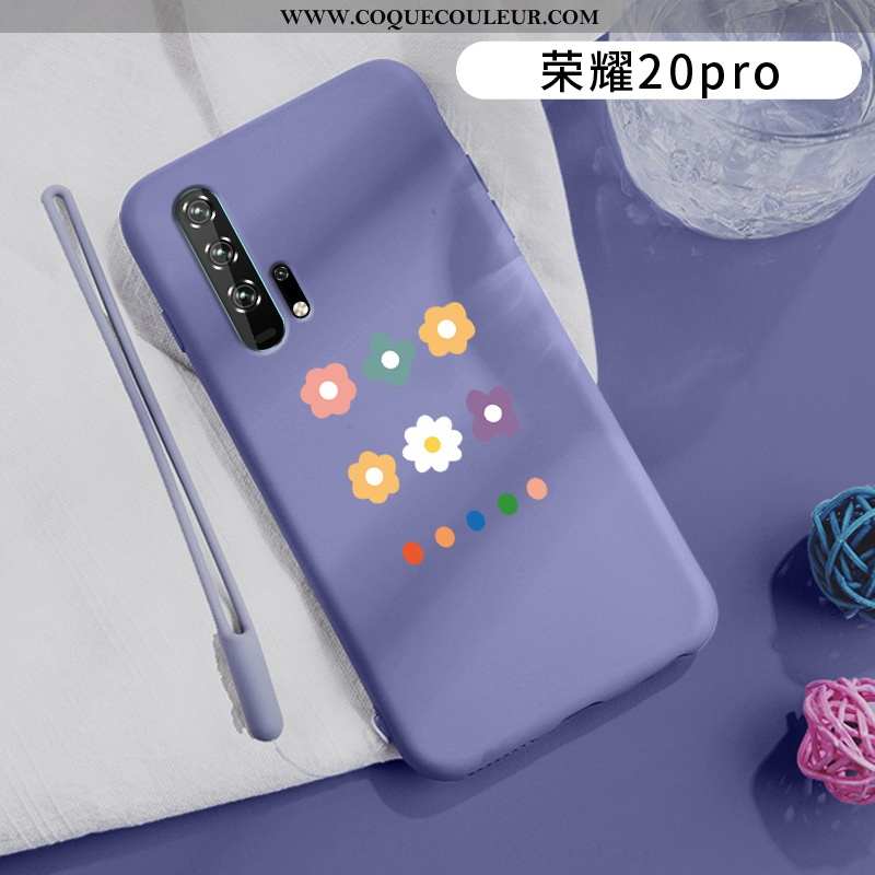 Coque Honor 20 Pro Ultra Ornements Suspendus Incassable, Housse Honor 20 Pro Légère Violet