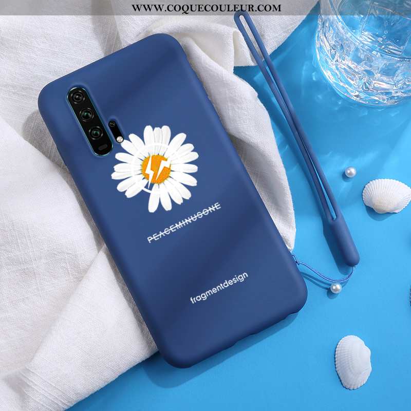 Étui Honor 20 Pro Tendance Vent Bleu Marin, Coque Honor 20 Pro Silicone Personnalité Bleu Foncé