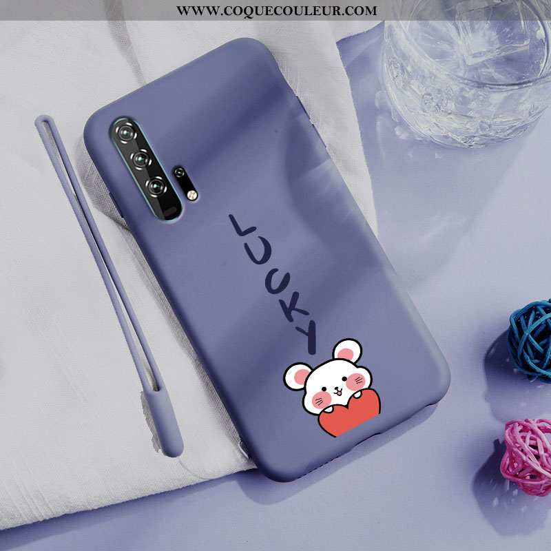 Housse Honor 20 Pro Dessin Animé Ultra Coque, Étui Honor 20 Pro Charmant Net Rouge Noir