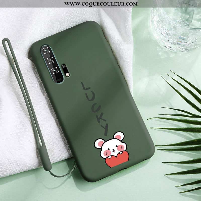 Housse Honor 20 Pro Dessin Animé Ultra Coque, Étui Honor 20 Pro Charmant Net Rouge Noir