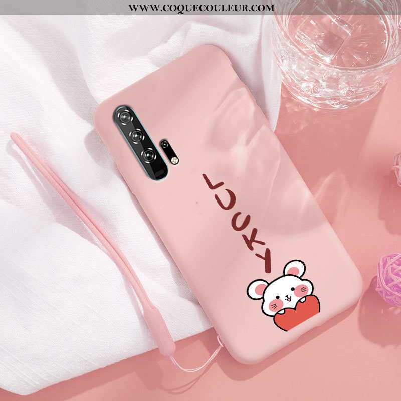 Housse Honor 20 Pro Dessin Animé Ultra Coque, Étui Honor 20 Pro Charmant Net Rouge Noir