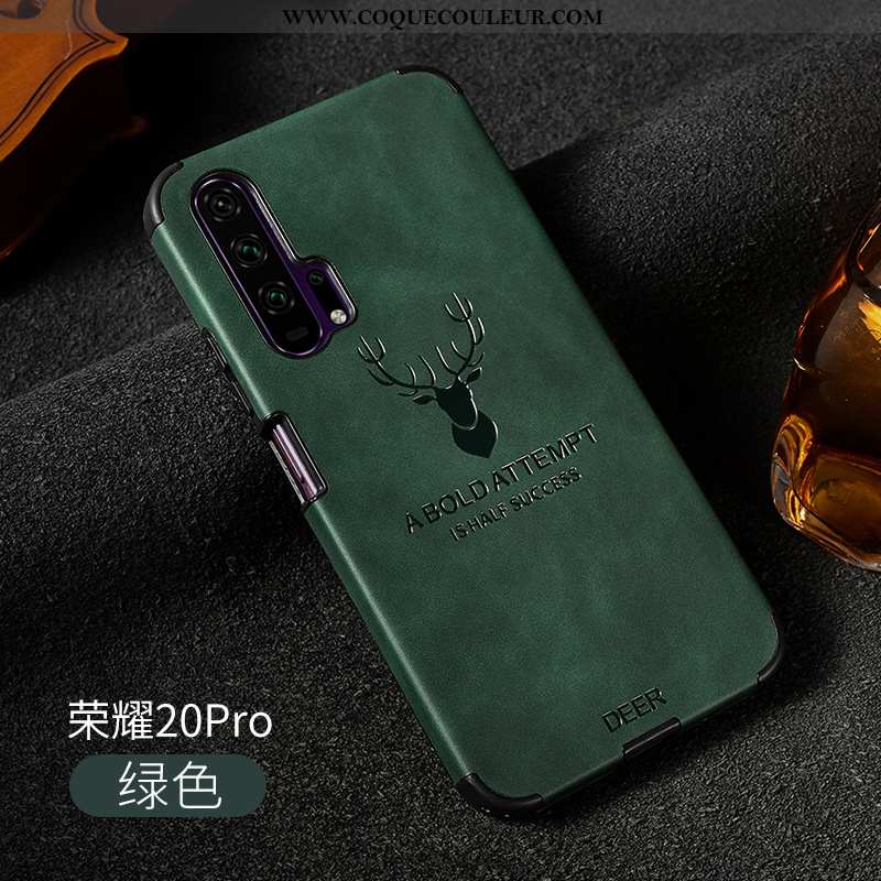 Housse Honor 20 Pro Cuir Qualité Tendance, Étui Honor 20 Pro Fluide Doux Silicone Gris