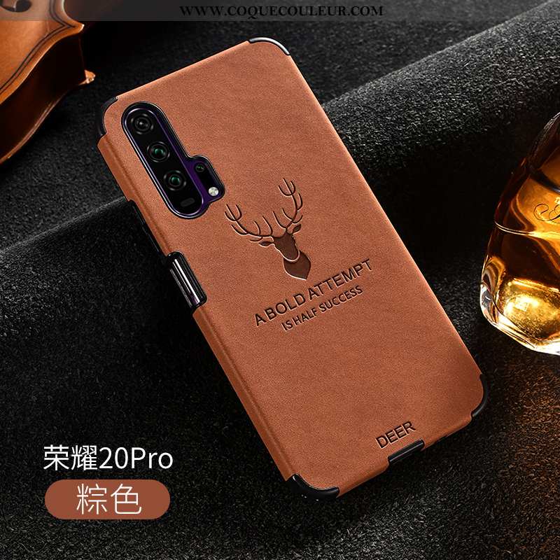 Housse Honor 20 Pro Cuir Qualité Tendance, Étui Honor 20 Pro Fluide Doux Silicone Gris