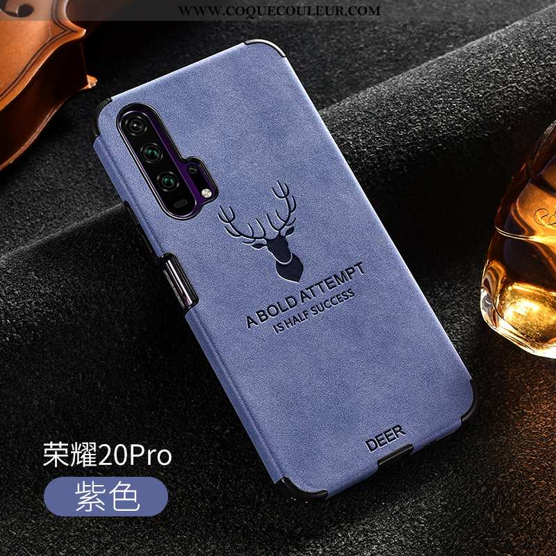 Housse Honor 20 Pro Cuir Qualité Tendance, Étui Honor 20 Pro Fluide Doux Silicone Gris