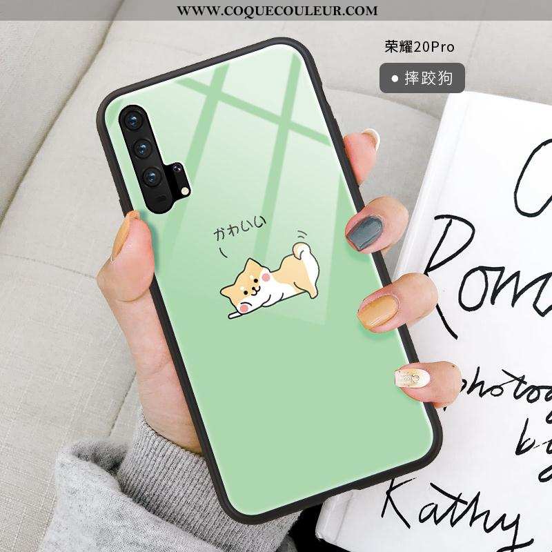 Étui Honor 20 Pro Dessin Animé Simple Jaune, Coque Honor 20 Pro Ultra Miroir Jaune