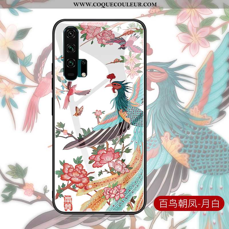 Étui Honor 20 Pro Légère Téléphone Portable Incassable, Coque Honor 20 Pro Protection Oiseau Blanche