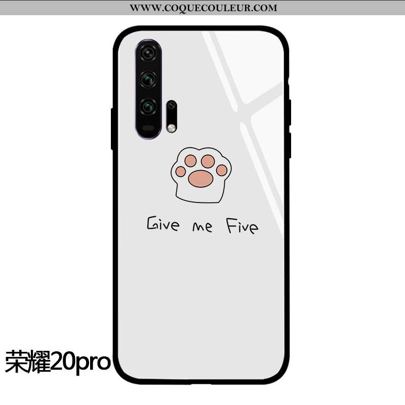 Étui Honor 20 Pro Personnalité Incassable Mignonne, Coque Honor 20 Pro Dessin Animé Amoureux Blanche