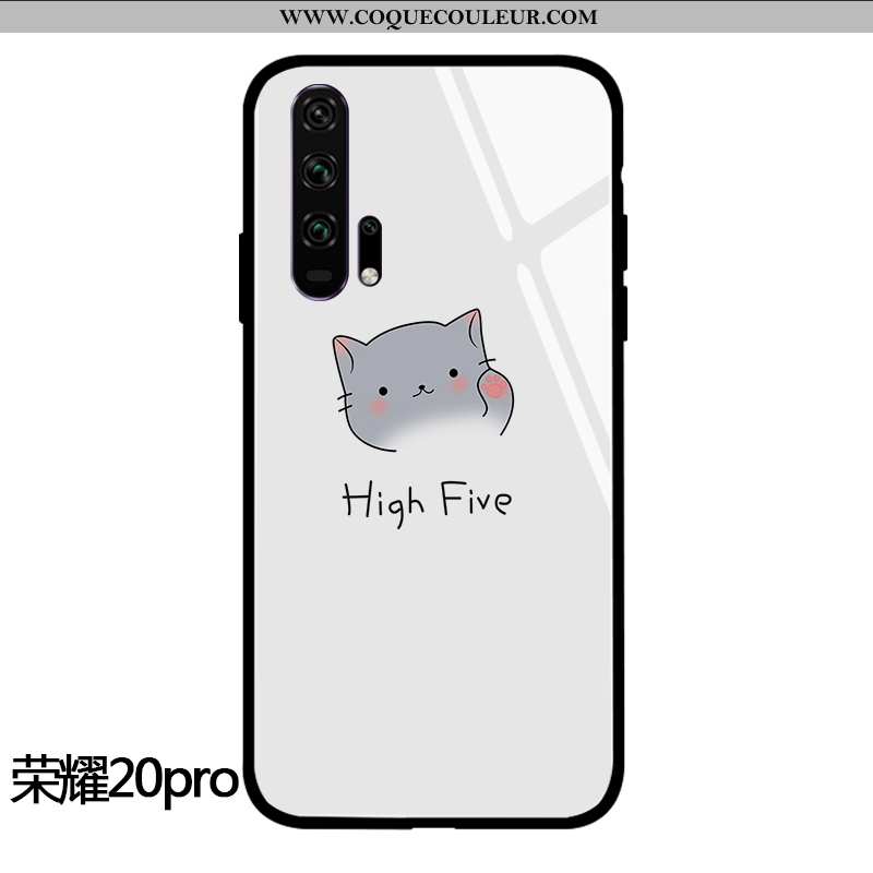 Étui Honor 20 Pro Personnalité Incassable Mignonne, Coque Honor 20 Pro Dessin Animé Amoureux Blanche