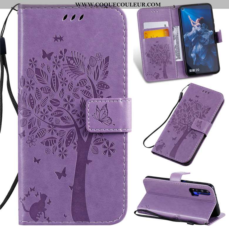 Coque Honor 20 Pro Silicone Incassable Violet, Housse Honor 20 Pro Protection Violet