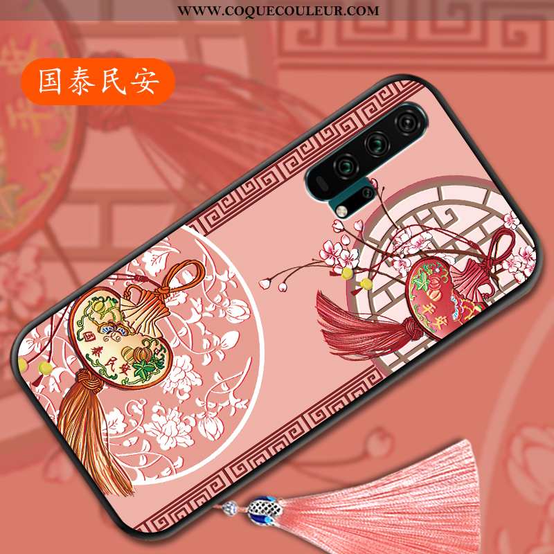 Étui Honor 20 Pro Vintage Créatif Coque, Coque Honor 20 Pro Ultra Gaufrage Rose