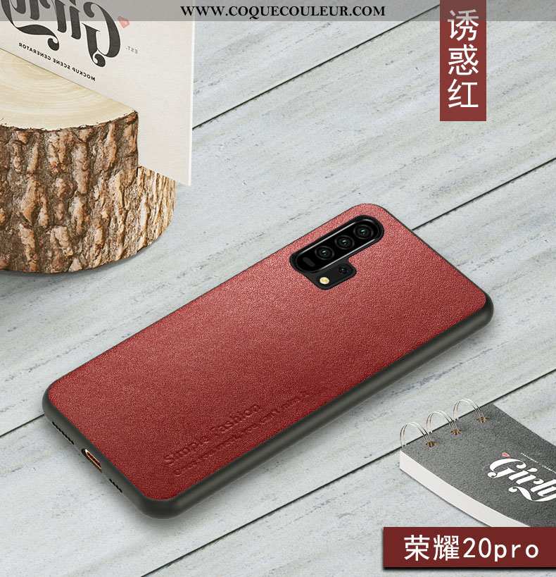 Étui Honor 20 Pro Fluide Doux Bovins Marron, Coque Honor 20 Pro Protection Téléphone Portable Marron