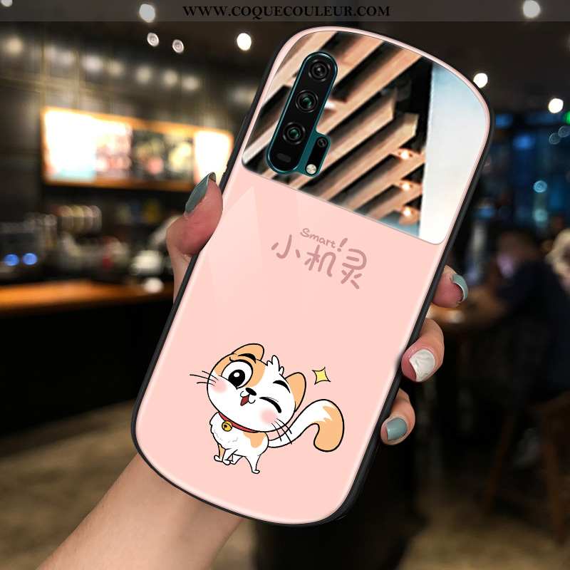 Housse Honor 20 Pro Verre Téléphone Portable Charmant, Étui Honor 20 Pro Dessin Animé Amoureux Bleu