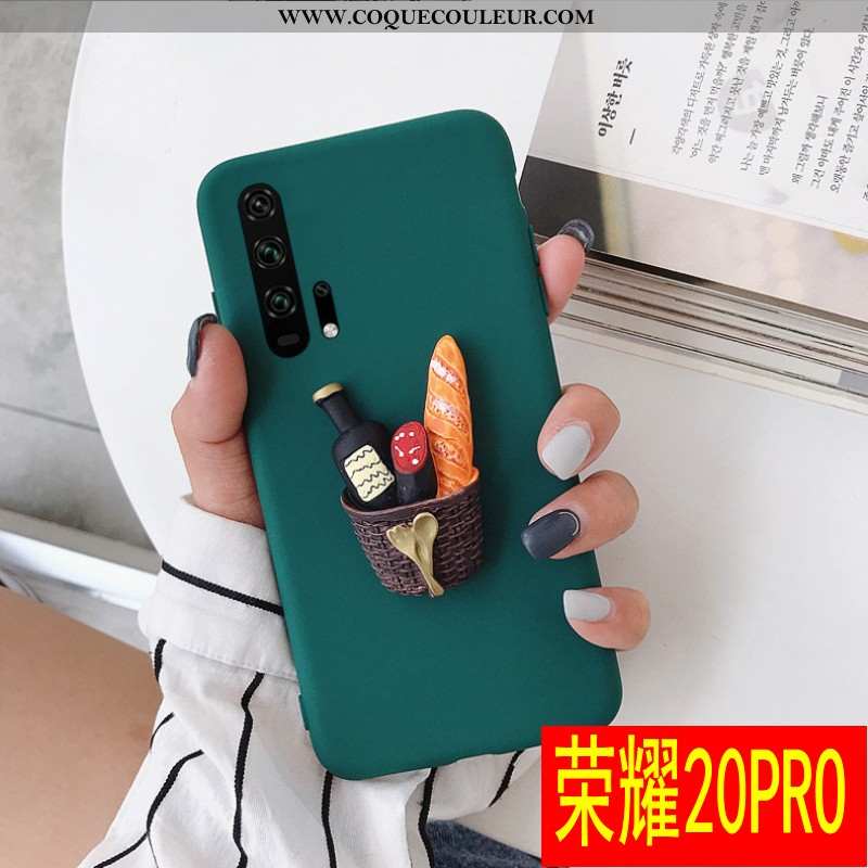 Coque Honor 20 Pro Personnalité Nouveau Fluide Doux, Housse Honor 20 Pro Tendance Incassable Verte