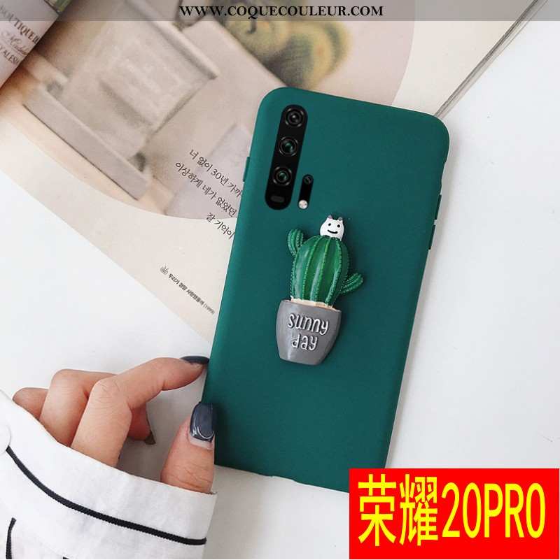 Coque Honor 20 Pro Personnalité Nouveau Fluide Doux, Housse Honor 20 Pro Tendance Incassable Verte