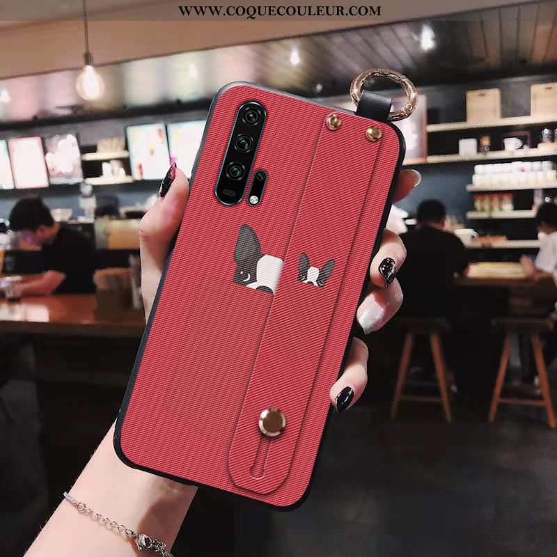 Housse Honor 20 Pro Personnalité Coque Fluide Doux, Étui Honor 20 Pro Dessin Animé Rouge