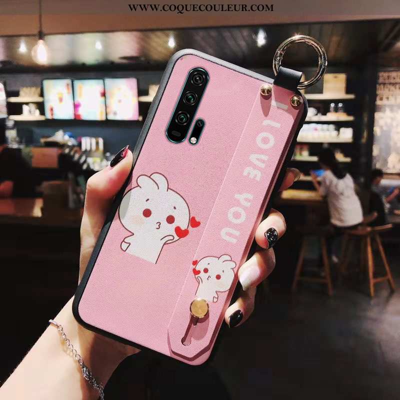 Housse Honor 20 Pro Personnalité Coque Fluide Doux, Étui Honor 20 Pro Dessin Animé Rouge