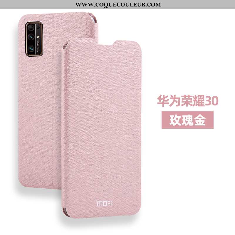 Étui Honor 30 Silicone Délavé En Daim Incassable, Coque Honor 30 Protection Rose