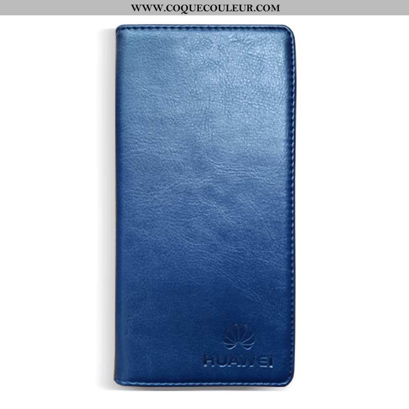 Coque Honor 30 Cuir Incassable Bleu Marin, Housse Honor 30 Protection Tout Compris Bleu Foncé