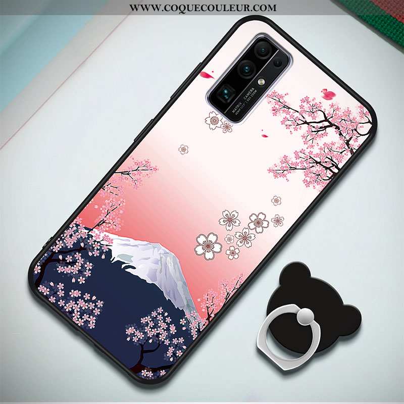 Housse Honor 30 Protection Nouveau Incassable, Étui Honor 30 Dessin Animé Coque Bleu Foncé