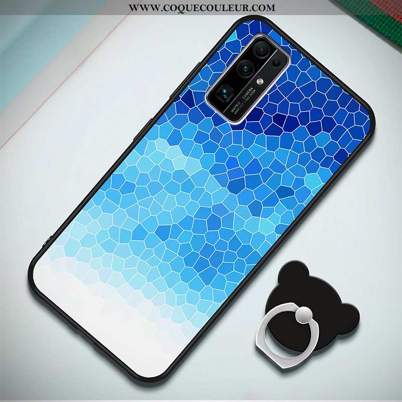 Housse Honor 30 Protection Nouveau Incassable, Étui Honor 30 Dessin Animé Coque Bleu Foncé