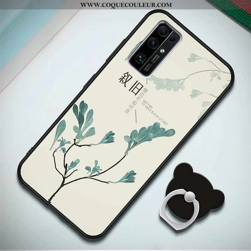 Housse Honor 30 Protection Nouveau Incassable, Étui Honor 30 Dessin Animé Coque Bleu Foncé