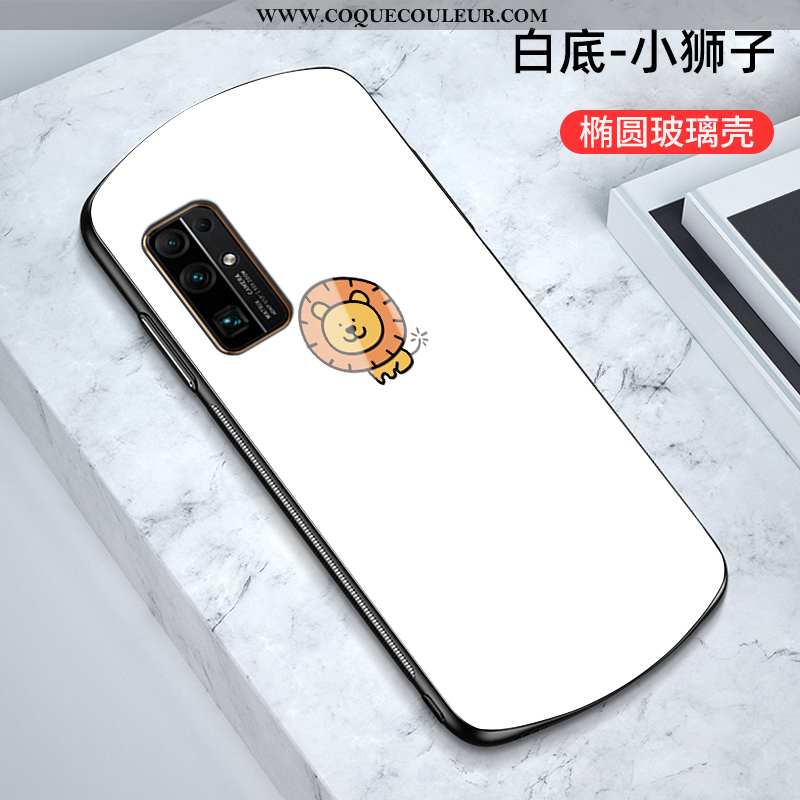 Coque Honor 30 Dessin Animé Net Rouge Incassable, Housse Honor 30 Charmant Blanche