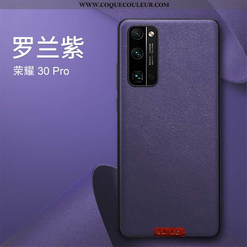 Étui Honor 30 Pro Silicone Personnalité, Coque Honor 30 Pro Protection Légère Violet