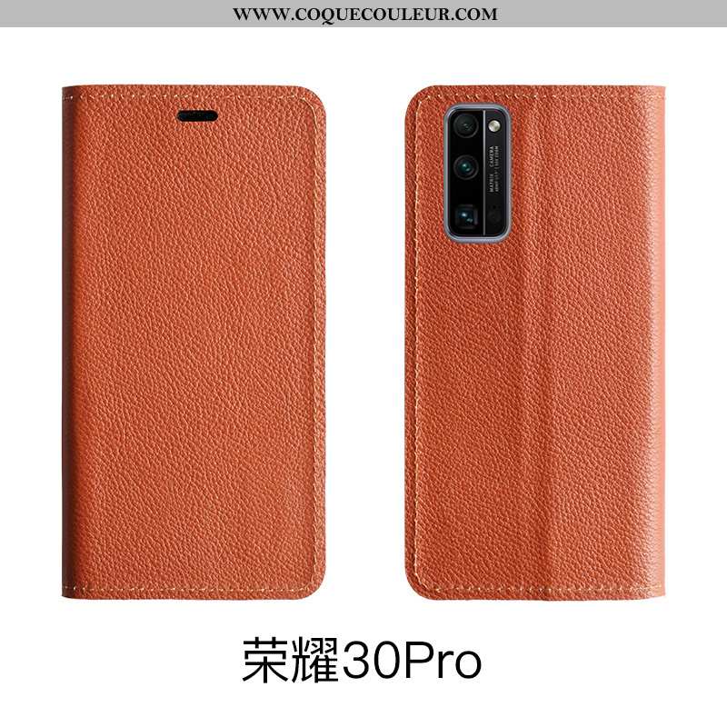 Coque Honor 30 Pro Modèle Fleurie Étui, Housse Honor 30 Pro Protection Cuir Véritable Rose