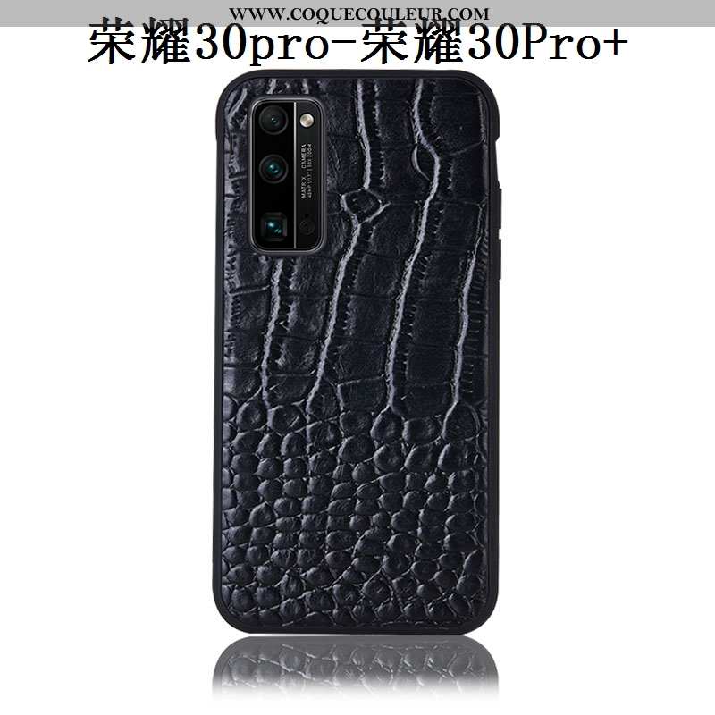 Housse Honor 30 Pro Cuir Véritable Incassable Protection, Étui Honor 30 Pro Modèle Fleurie Couvercle