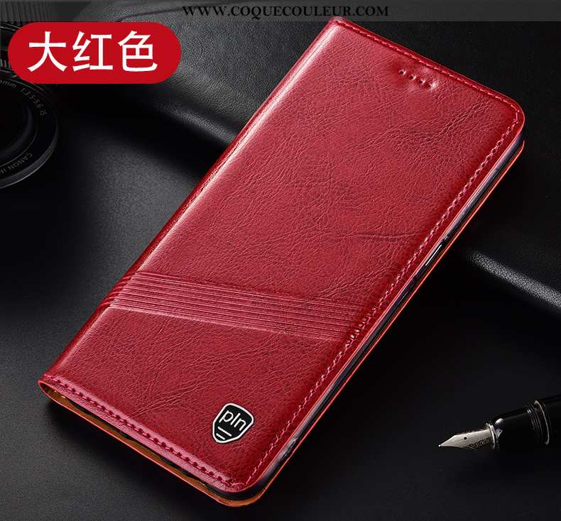 Étui Honor 30 Pro Protection Vin Rouge Étui, Coque Honor 30 Pro Cuir Véritable Incassable Bordeaux