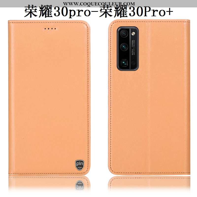 Housse Honor 30 Pro Modèle Fleurie Téléphone Portable Incassable, Étui Honor 30 Pro Protection Jaune