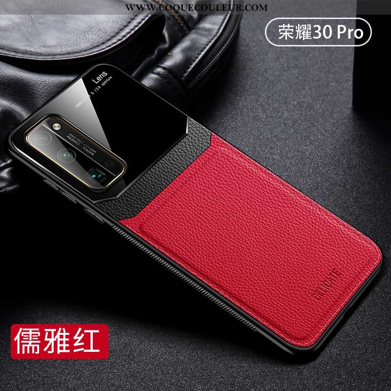 Étui Honor 30 Pro Cuir Téléphone Portable Étui, Coque Honor 30 Pro Silicone Noir