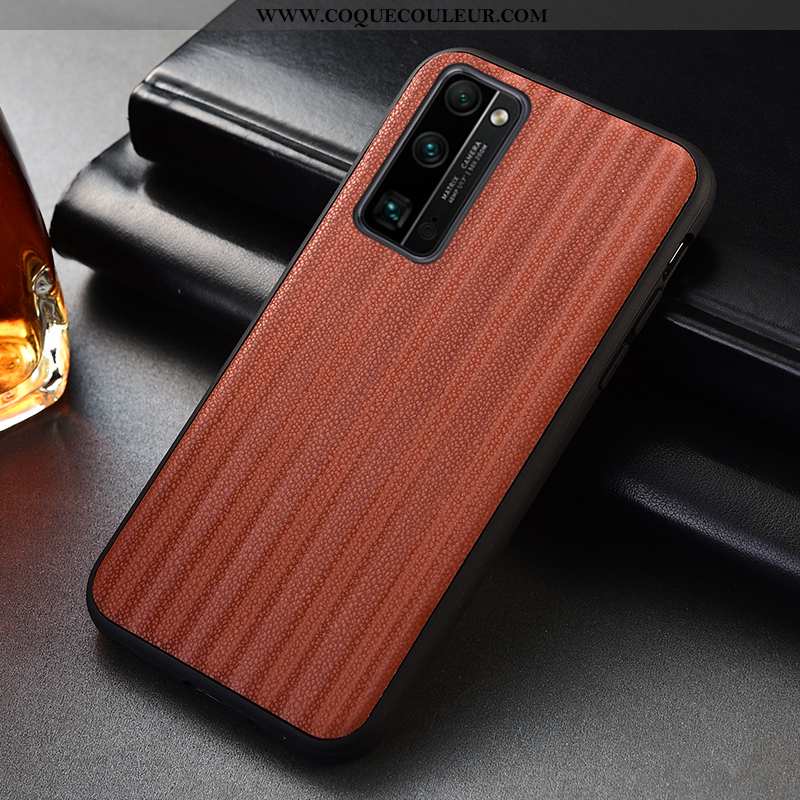 Étui Honor 30 Pro Modèle Fleurie Couvercle Arrière Dégradé, Coque Honor 30 Pro Protection Marron