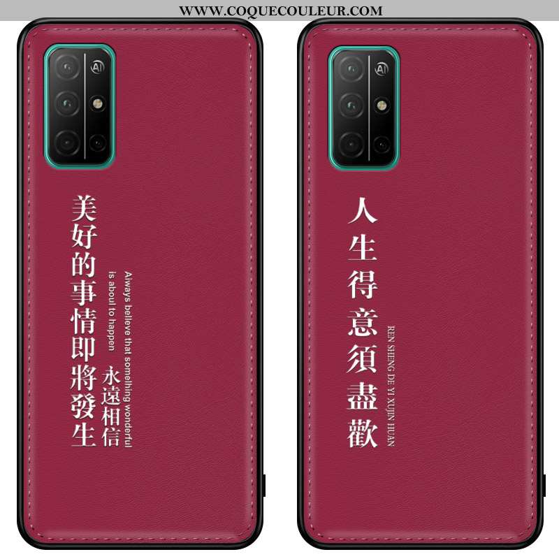 Housse Honor 30s Gaufrage Personnalité Nouveau, Étui Honor 30s Tendance Coque Rouge