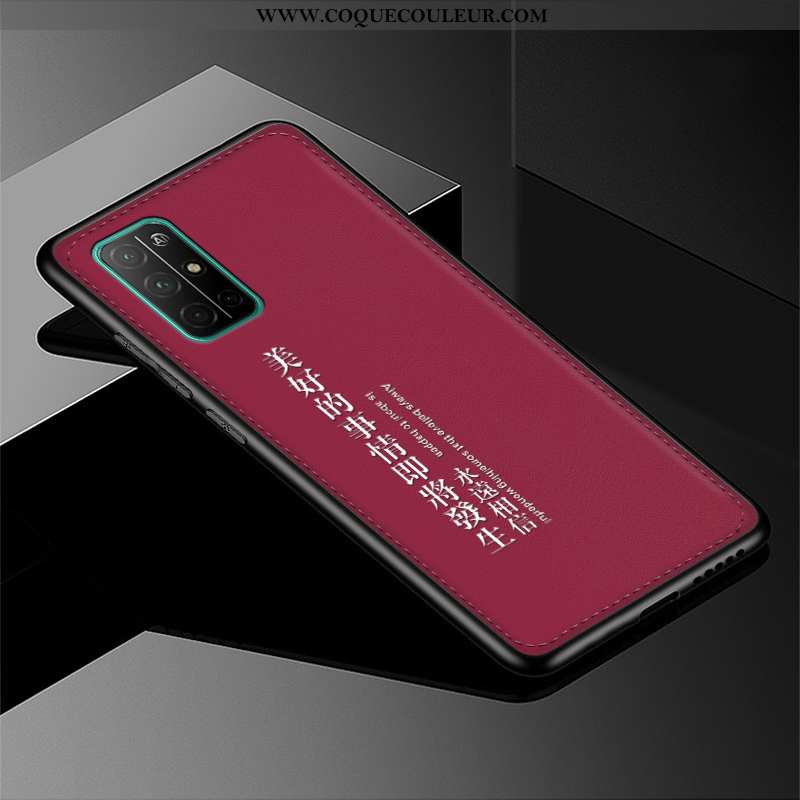 Housse Honor 30s Gaufrage Personnalité Nouveau, Étui Honor 30s Tendance Coque Rouge