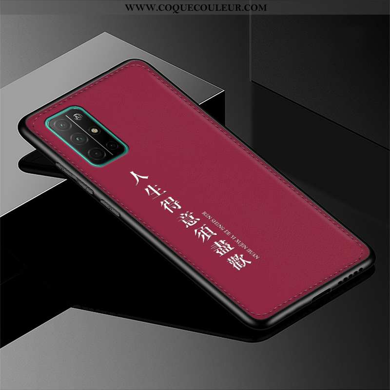 Housse Honor 30s Gaufrage Personnalité Nouveau, Étui Honor 30s Tendance Coque Rouge