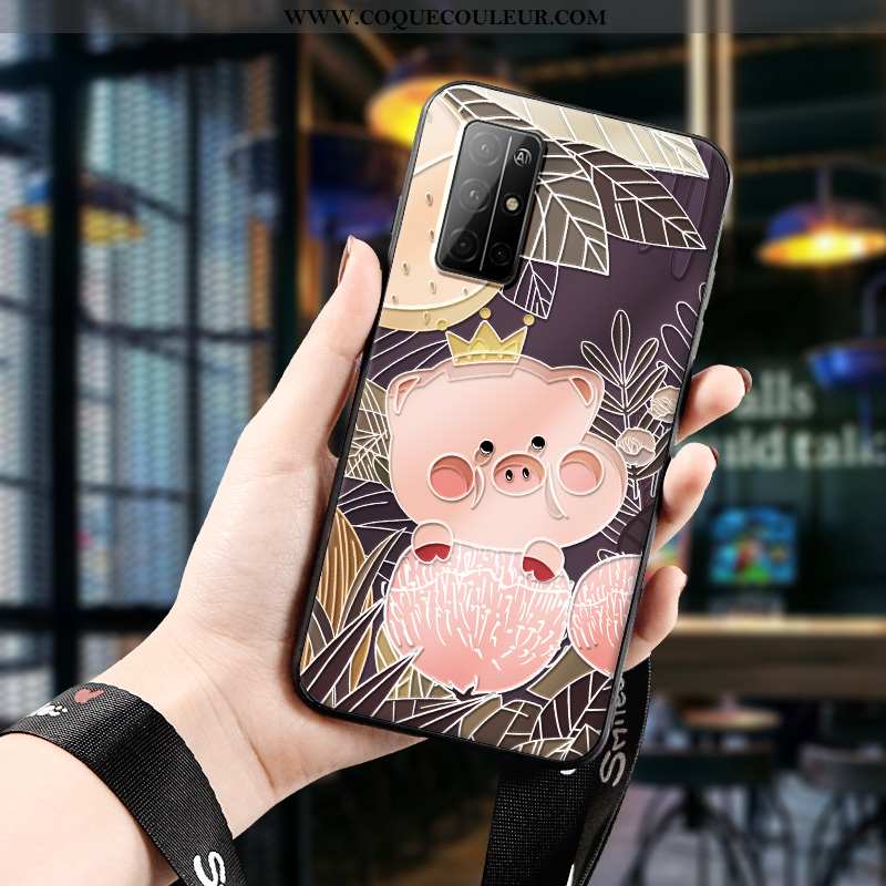 Coque Honor 30s Protection Incassable Tendance, Housse Honor 30s Délavé En Daim Gaufrage Rose