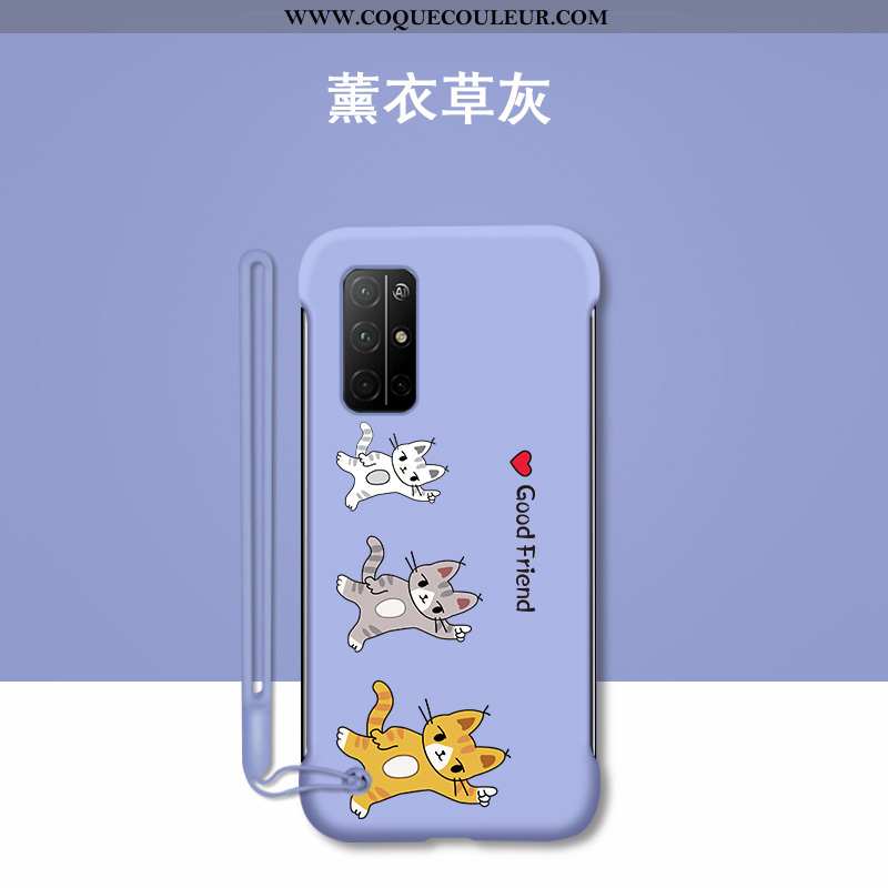 Coque Honor 30s Ultra Étui Difficile, Housse Honor 30s Tendance Chat Bleu