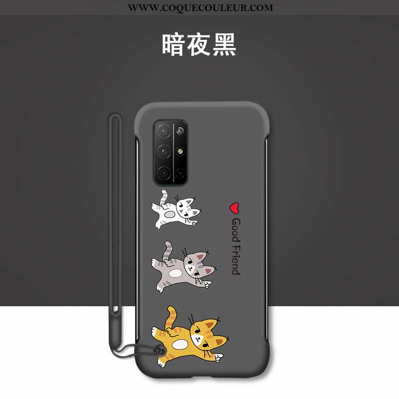 Coque Honor 30s Ultra Étui Difficile, Housse Honor 30s Tendance Chat Bleu