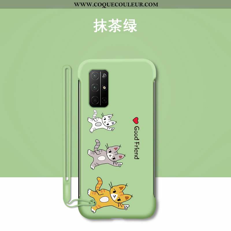 Coque Honor 30s Ultra Étui Difficile, Housse Honor 30s Tendance Chat Bleu