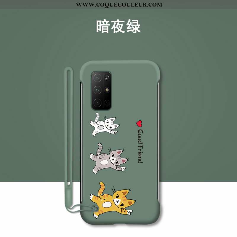 Coque Honor 30s Ultra Étui Difficile, Housse Honor 30s Tendance Chat Bleu