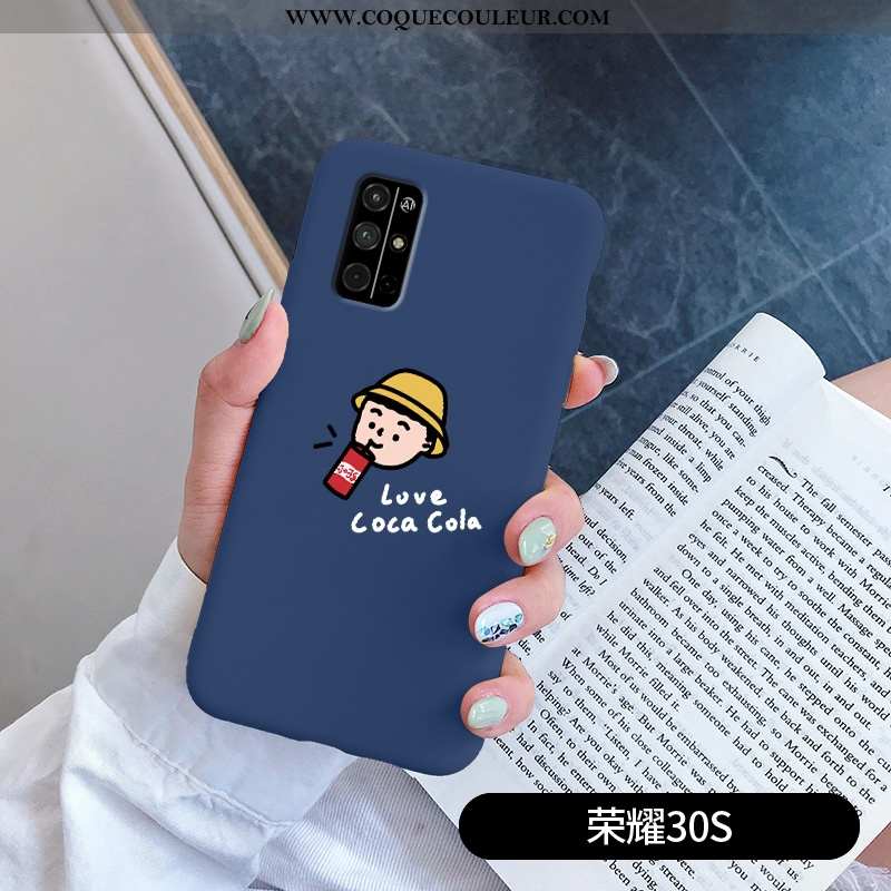 Coque Honor 30s Dessin Animé Personnalité Rouge, Housse Honor 30s Silicone Protection Rouge